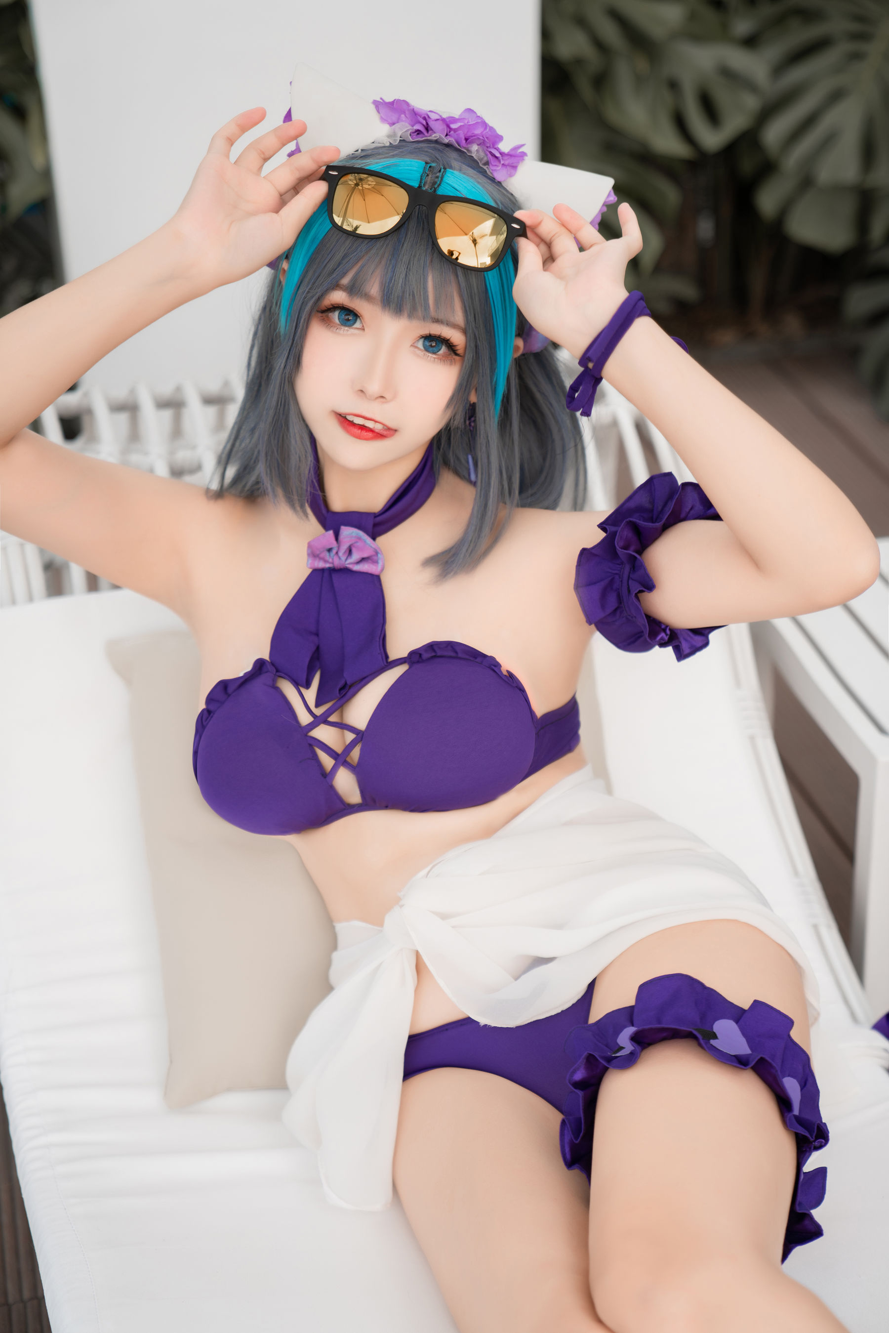 [COS福利]微博妹子Momoko葵葵–柴郡水着插图2